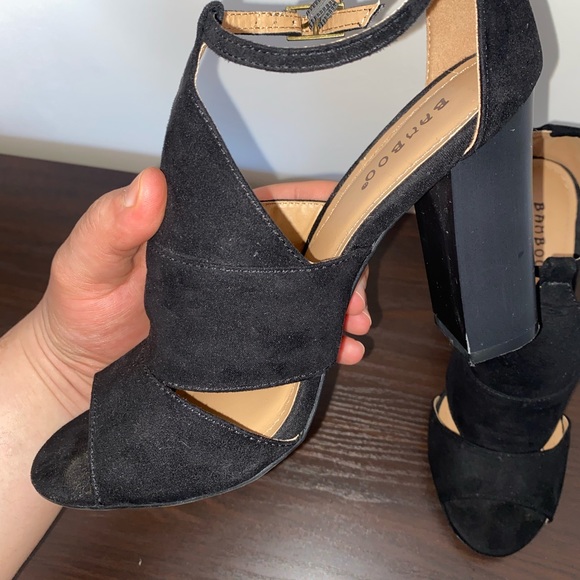 BAMBOO BLACK HEELS - Picture 4 of 10